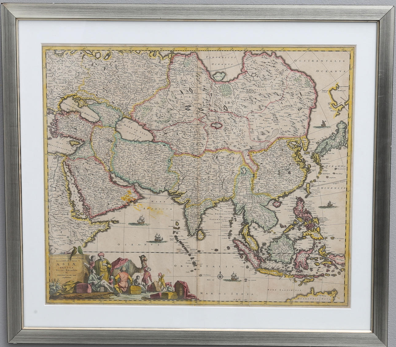 FREDERICK DE WIT, MAP OF ASIA.
