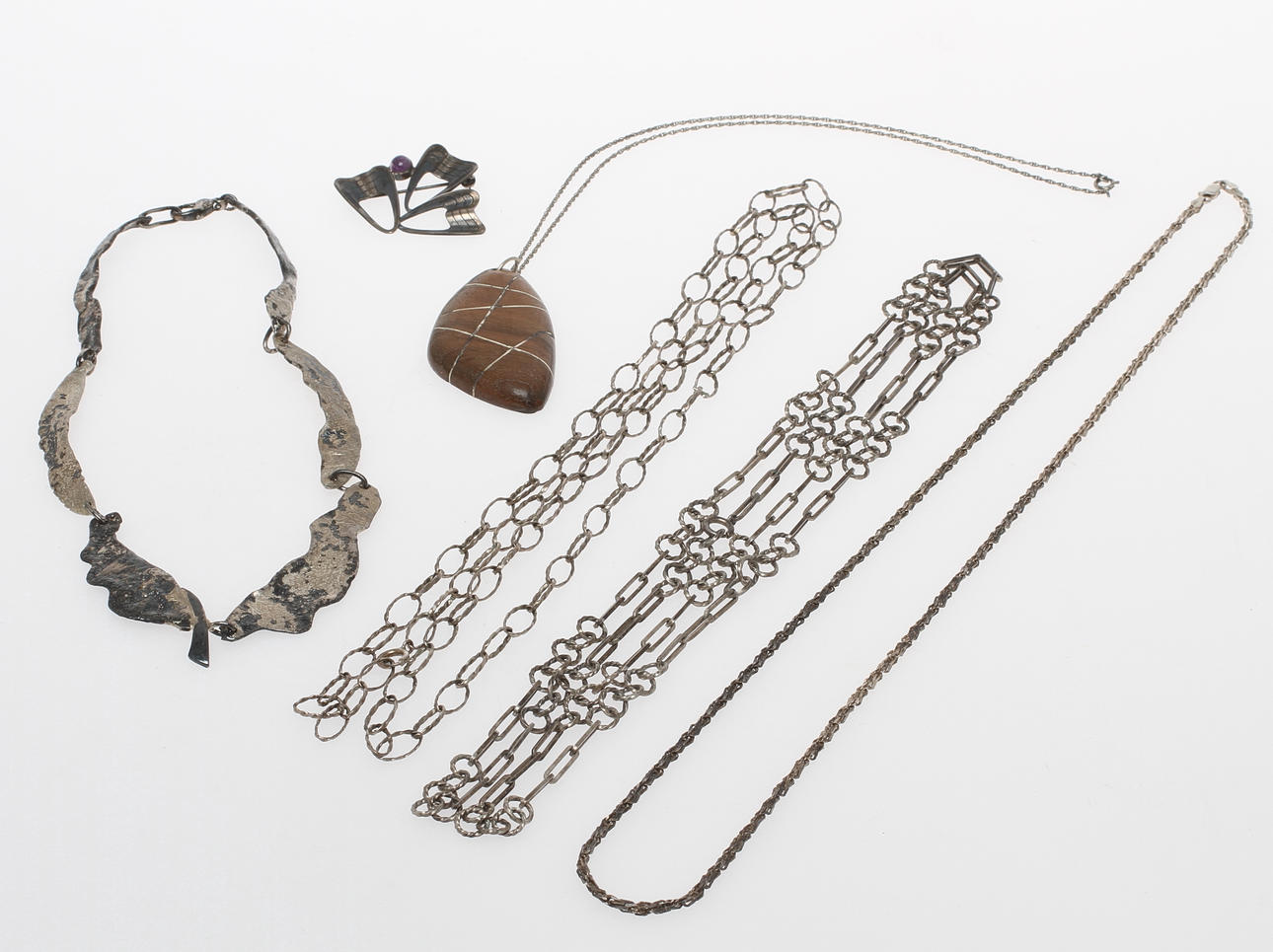 SMYCKEN, 6 delar, silver, 1900-tal.