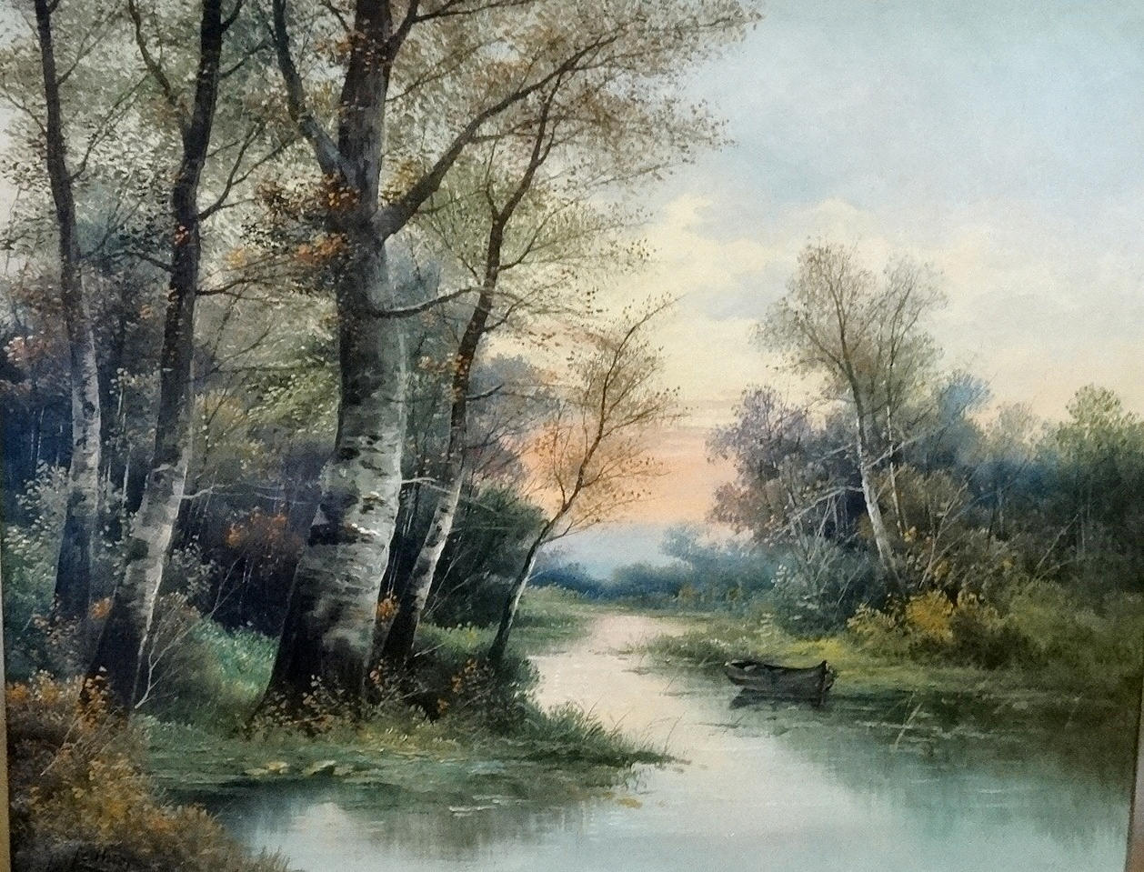 OELBILD AUF LEINWAND: MALER DER DÜSSELDORFER MALERSCHULE, um 1900.