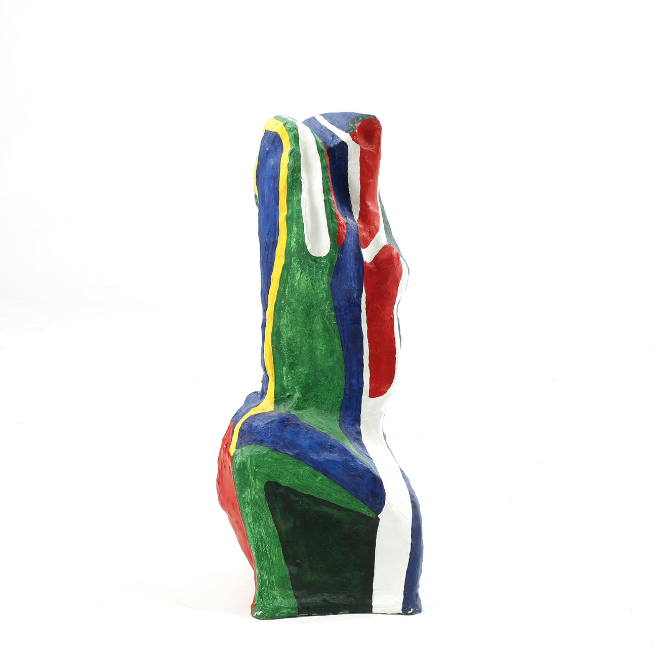 BENGT LINDSTRÖM. "Ulvehoved", skulptur, malet polystyren.