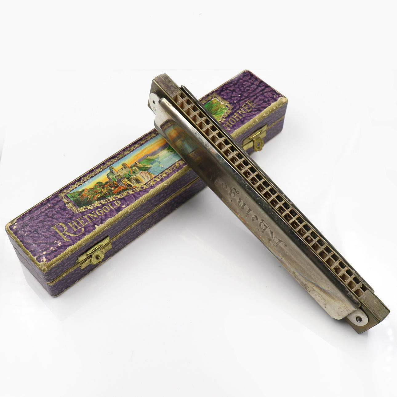 M.Hohner Rheingold ヴィンテージハーモニカ 箱付き HARVARD, 