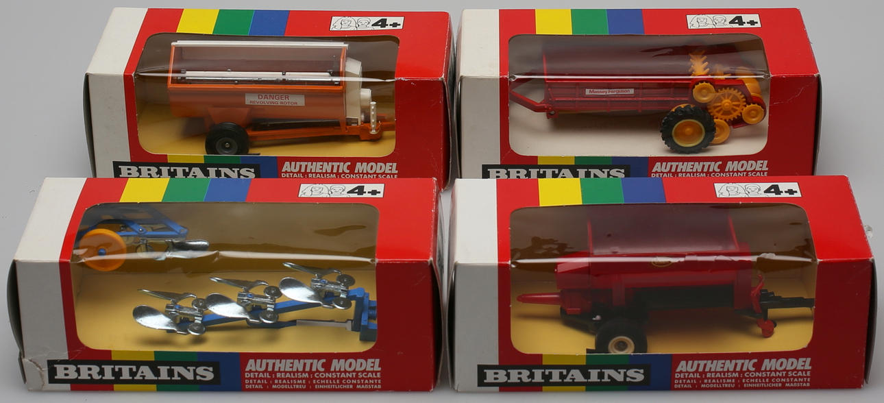 PARTI LEKSAKER (4). Britains authentic model. 1970-tal.