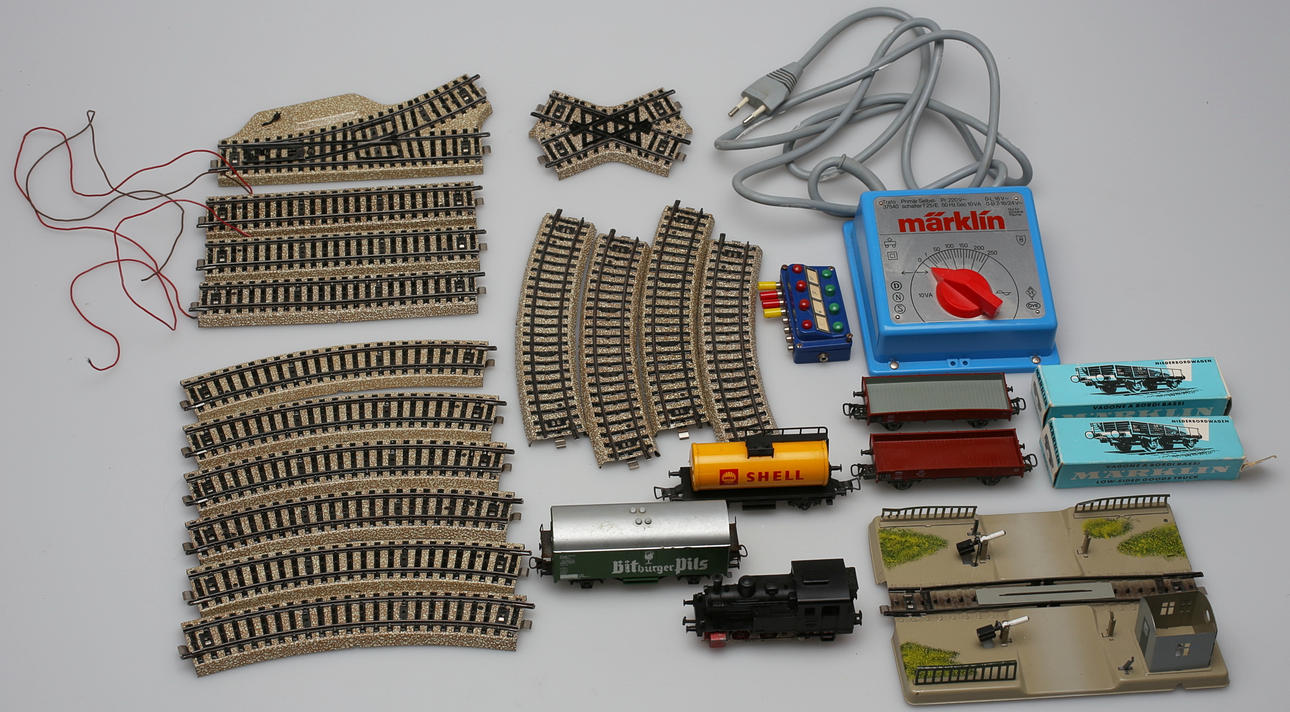 MODELLJÄRNVÄG (22). Modell Märklin, 1960/70-tal.