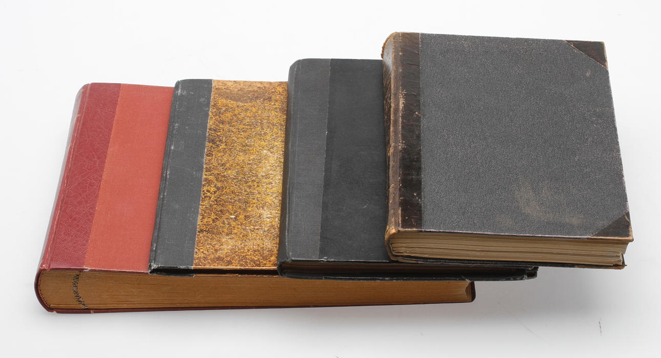 BÖCKER, 4 st, "Urmageriet i vor tid" Gustav Pedersen, 1894.