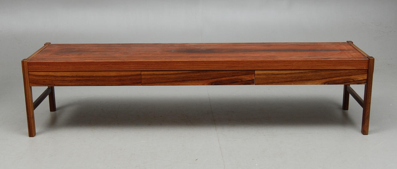 SIDEBOARD/BÄNK, jakaranda, 1960/70-tal.