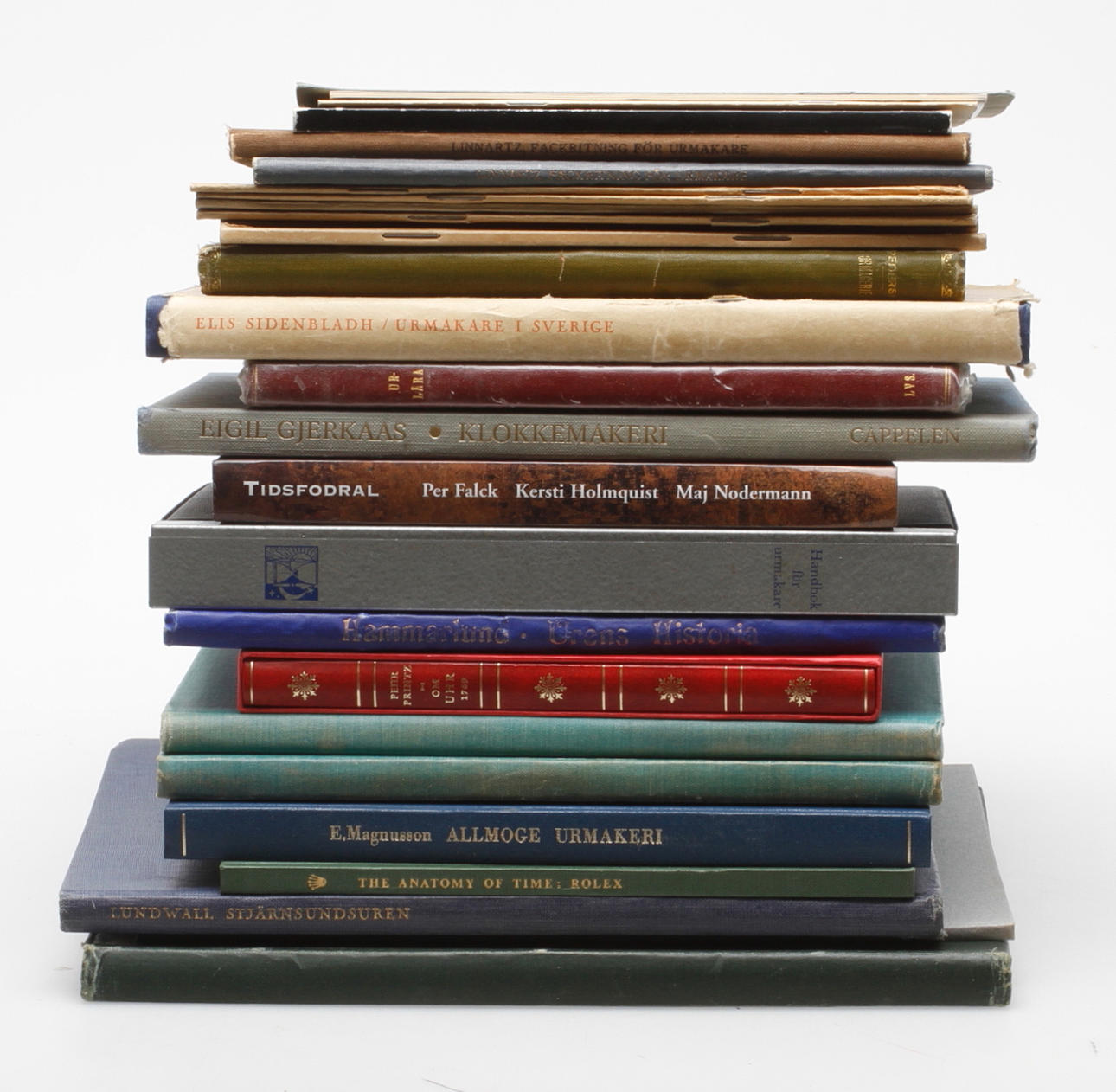 BÖCKER, 23 st, klockliteratur.