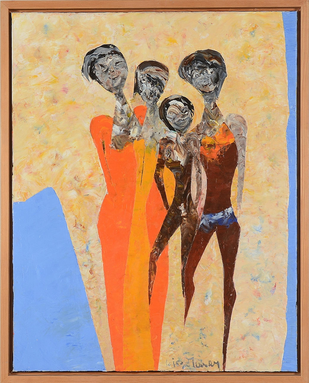 LAJOS FLESSER. Olja på duk.