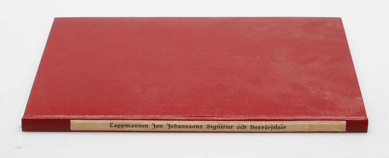 BOK, "Signerier och besvärjelser" Jon Johansson, 1917.