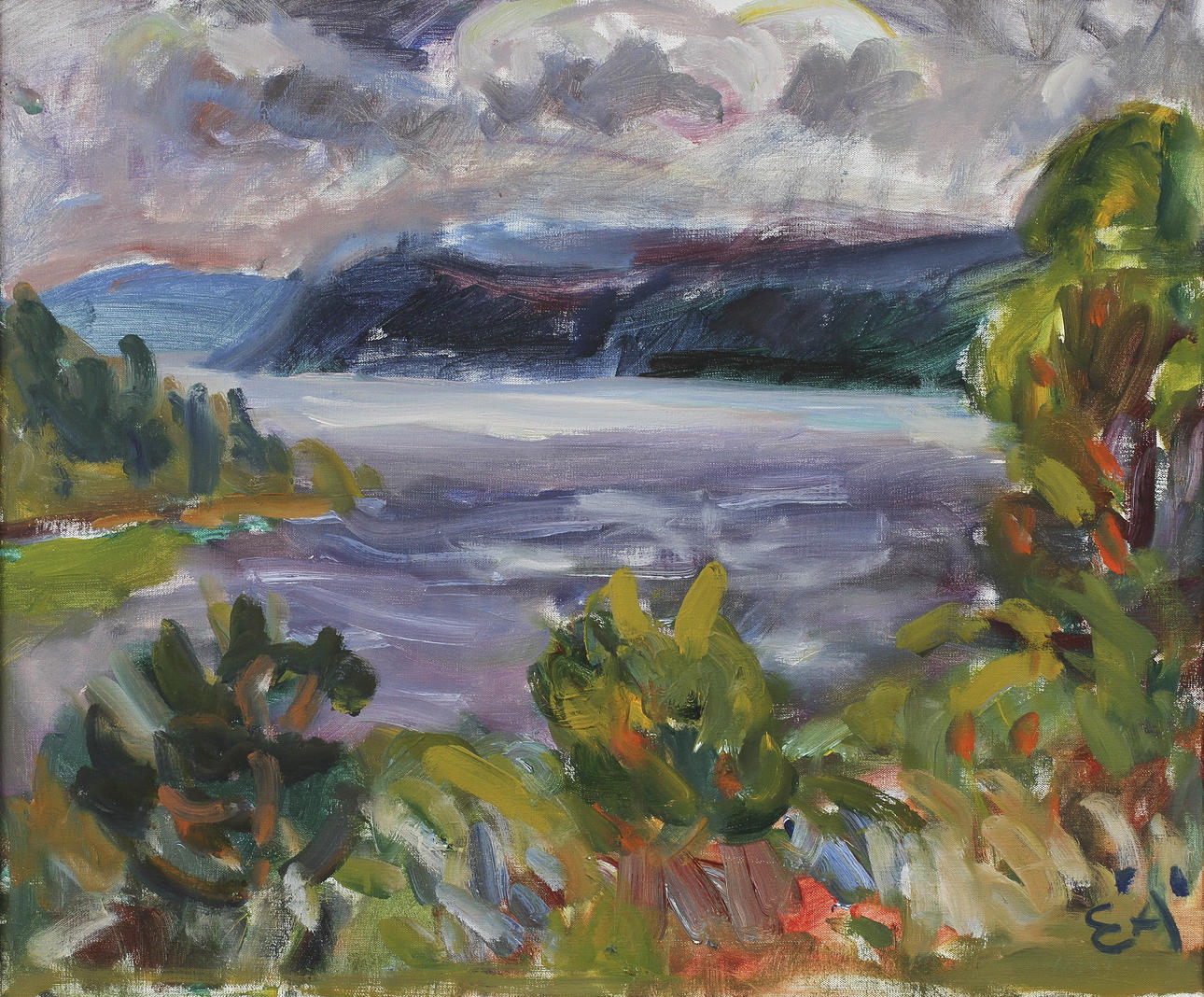 ERLING ÄRLINGSSON. Olja på duk, signerad EÄ.