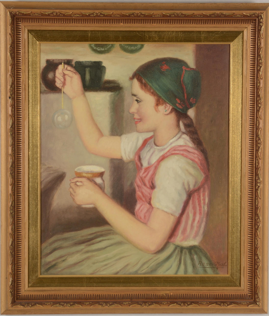 OIDENTIFIERAD KONSTNÄR. Olja på duk.