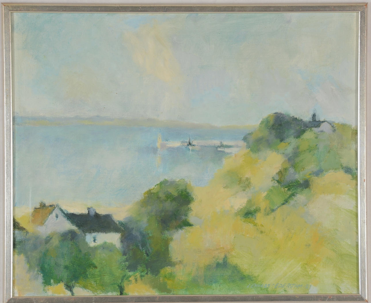 LENNART CEDERSTAM. Olie på lærred.