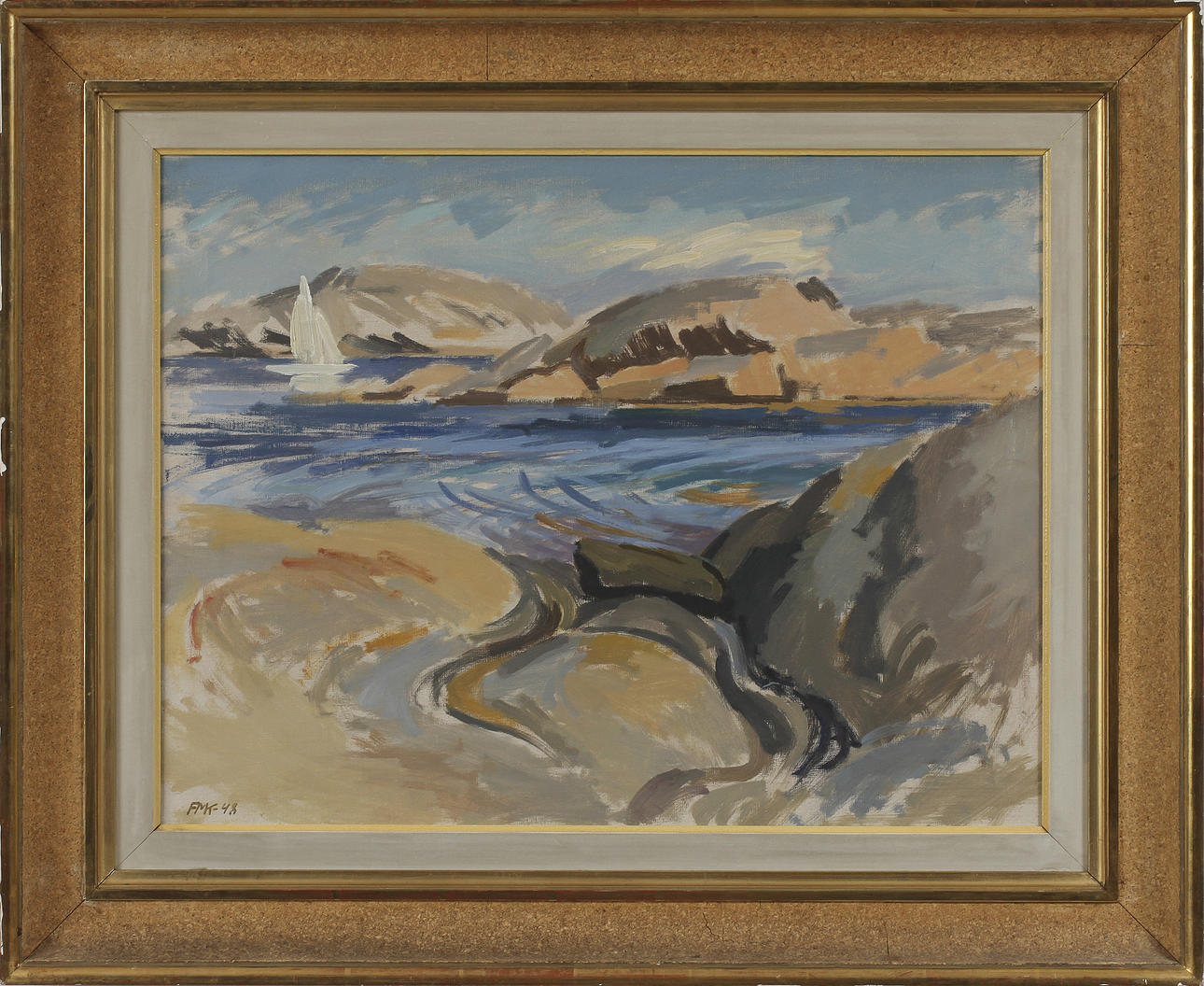 FRANS MIKAEL KEMPE, olja på duk, sign o dat -48.