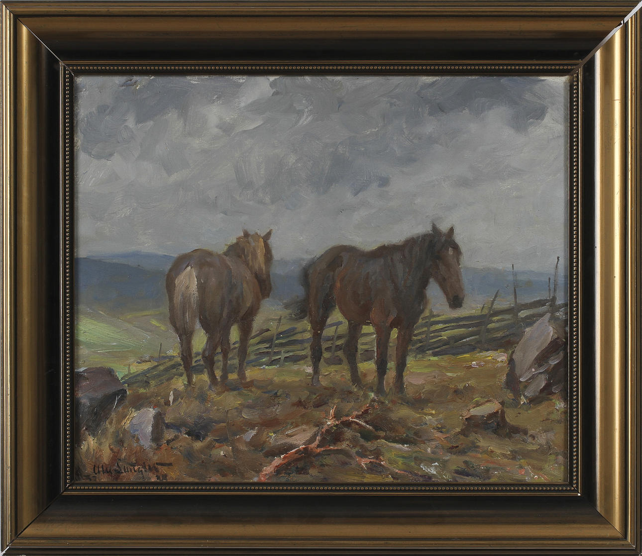 ALEXANDER LANGLET, olja på duk, sign o dat.