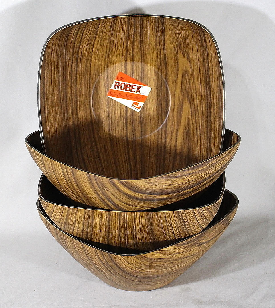 SKÅL, 4 stk, Robex Italien, Jacaranda imitation.