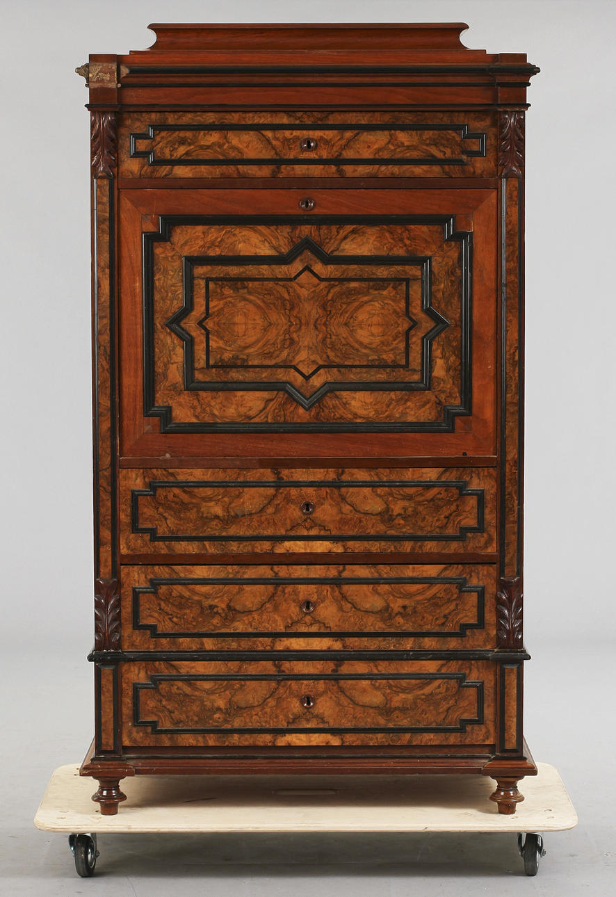 SEKRETÄR, nyrenässans, 1800-talets slut.