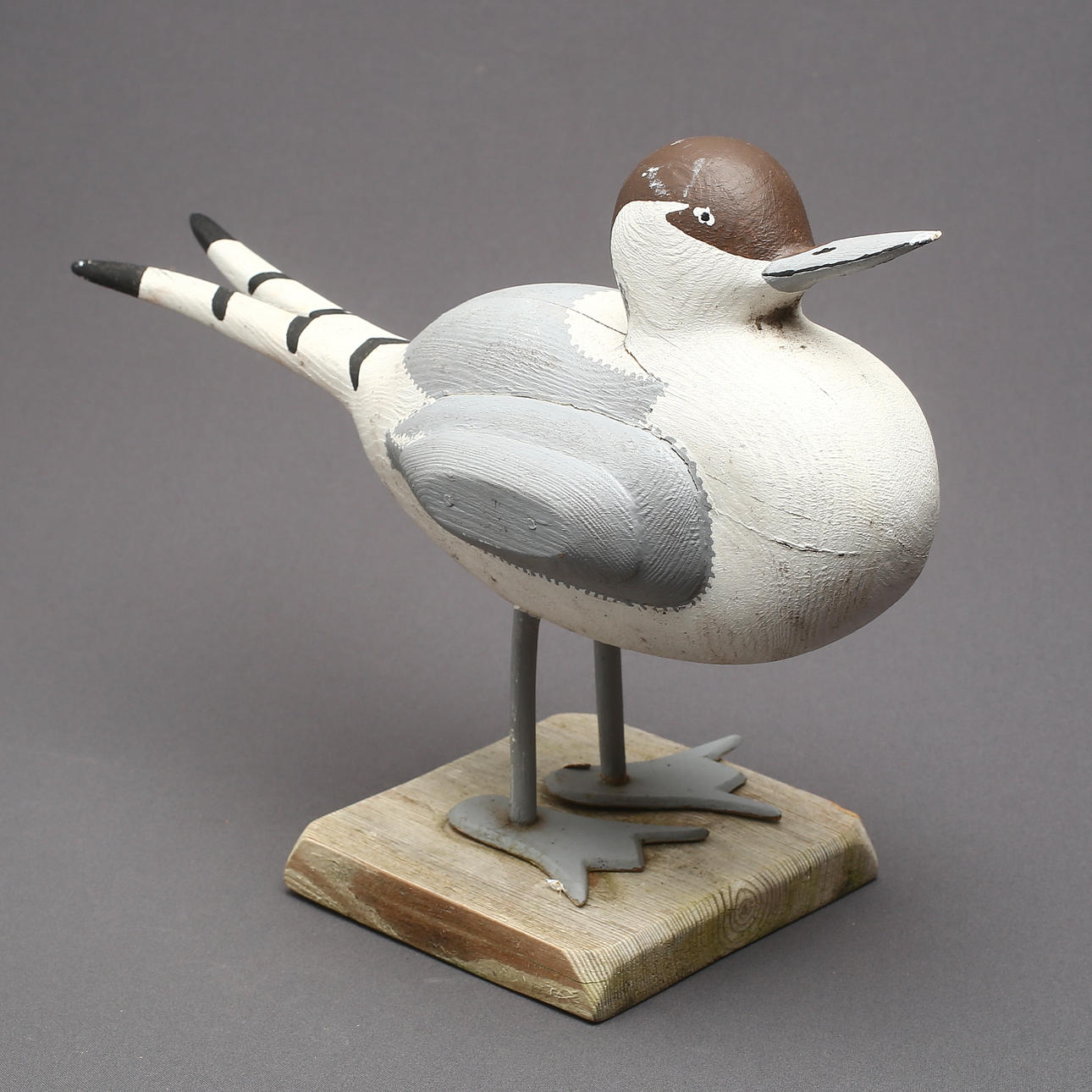 FUGL, malet træ, Sven Lindenås, Möja.