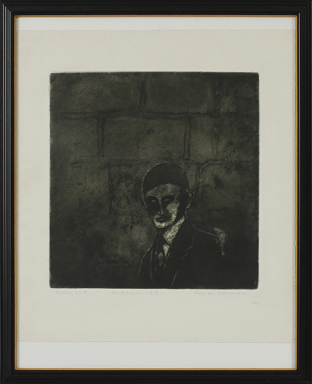 ÅKE RUDOLF NILSSON, etsning, sign o dat -77.