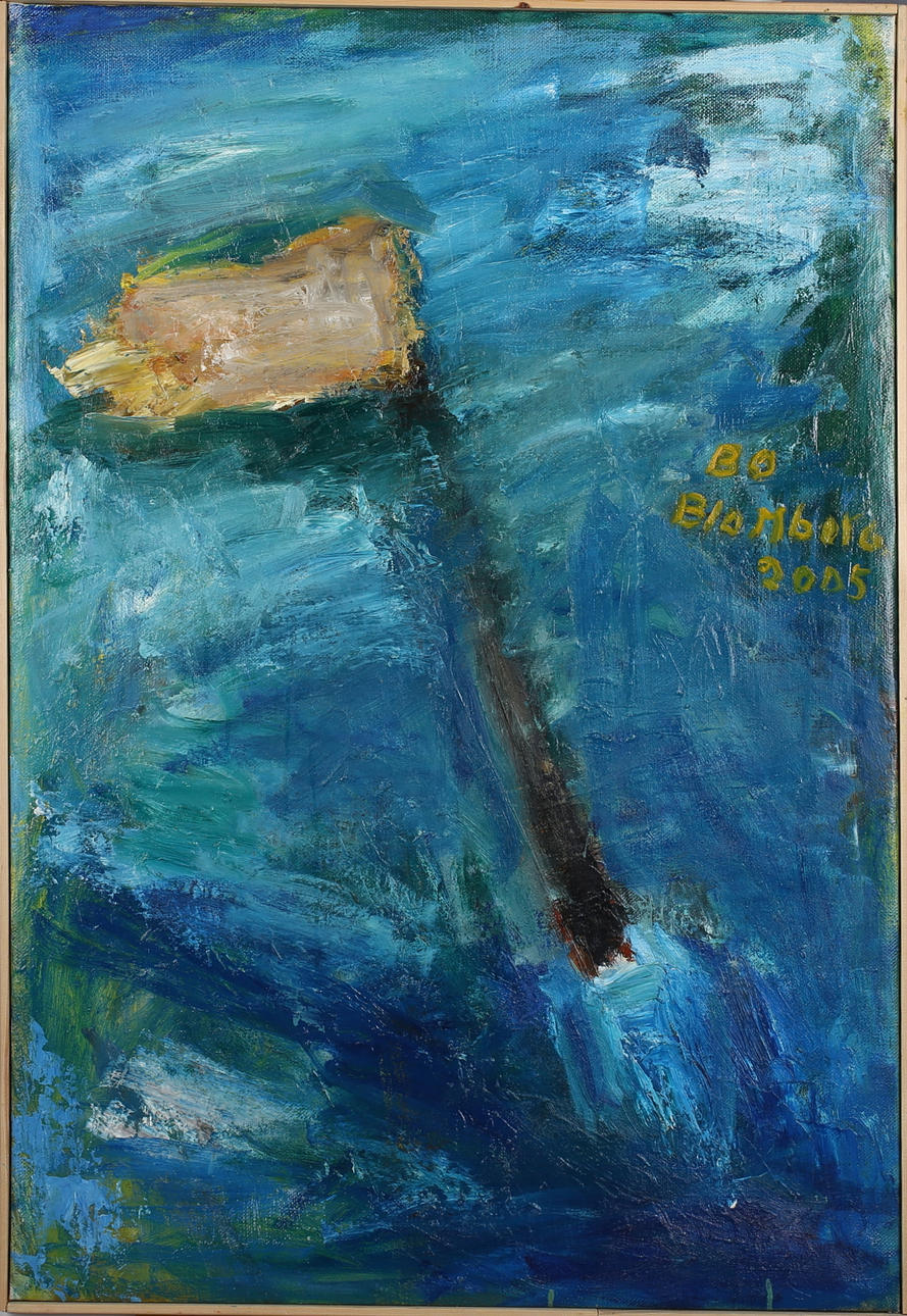 BO BLOMBERG. Komposition. Olja på duk. Signerad och daterad 2005.