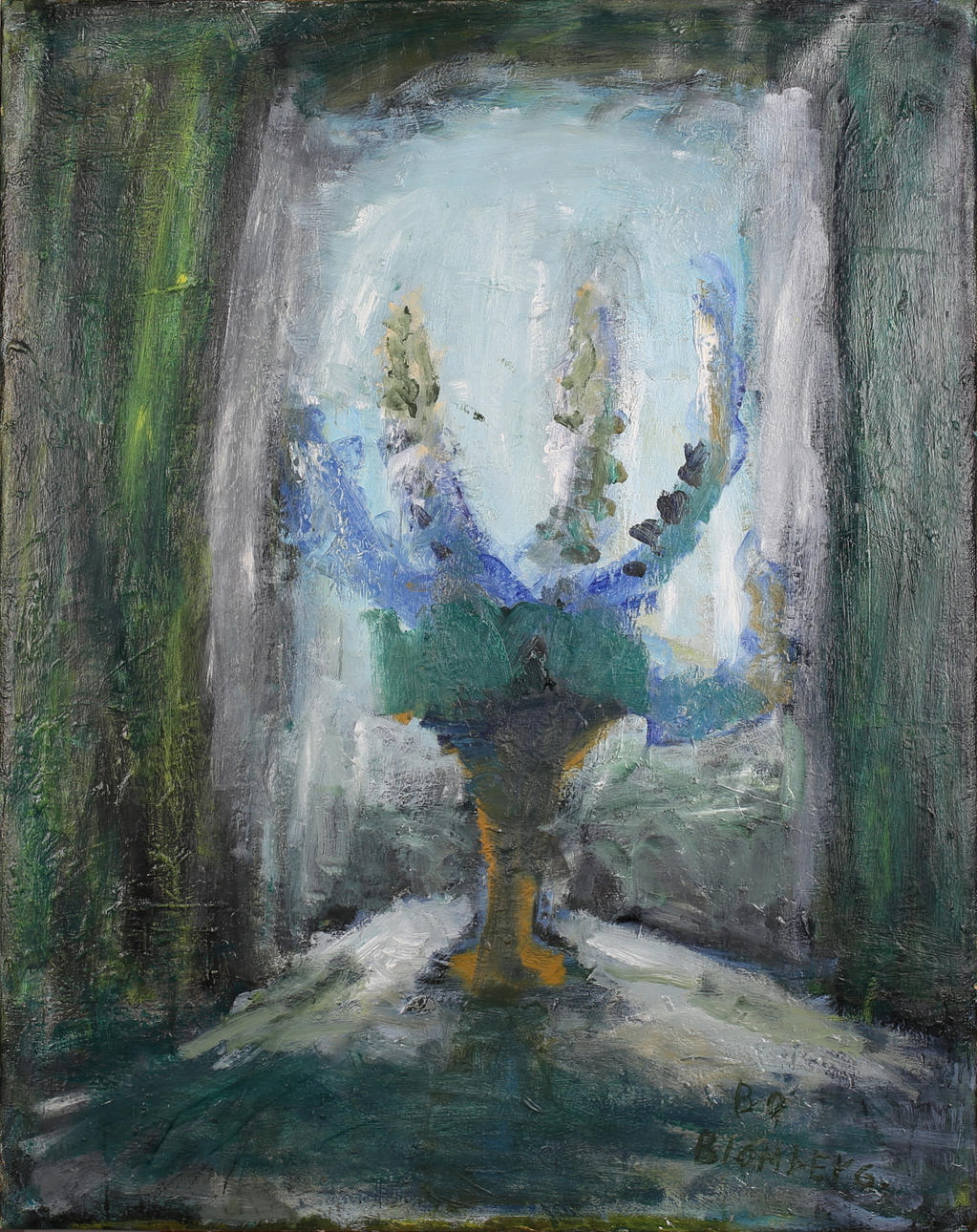 BO BLOMBERG. Stilleben. Olja på duk. Signerad.