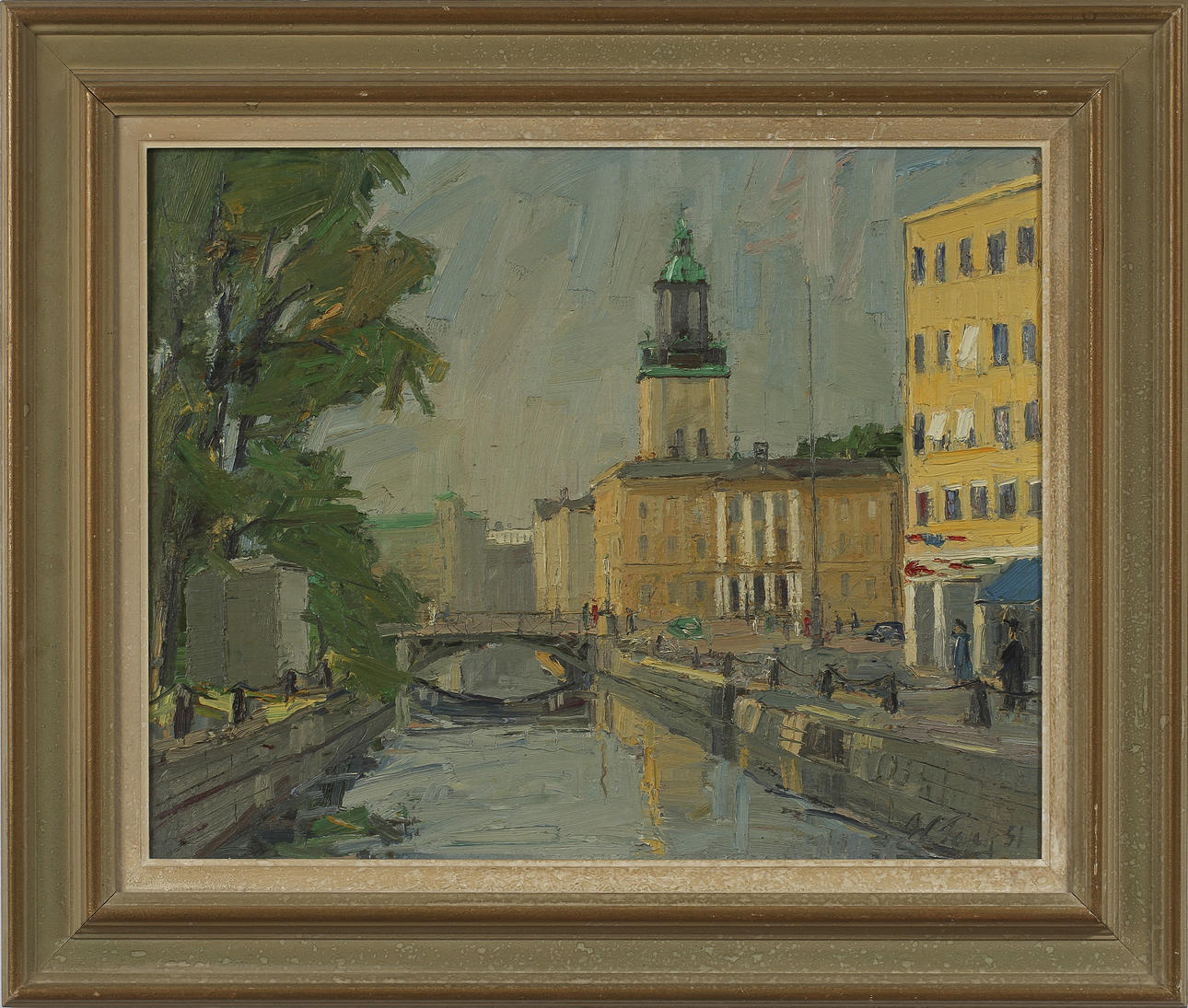 WOLDEMAR TANK, olja på duk, sign.