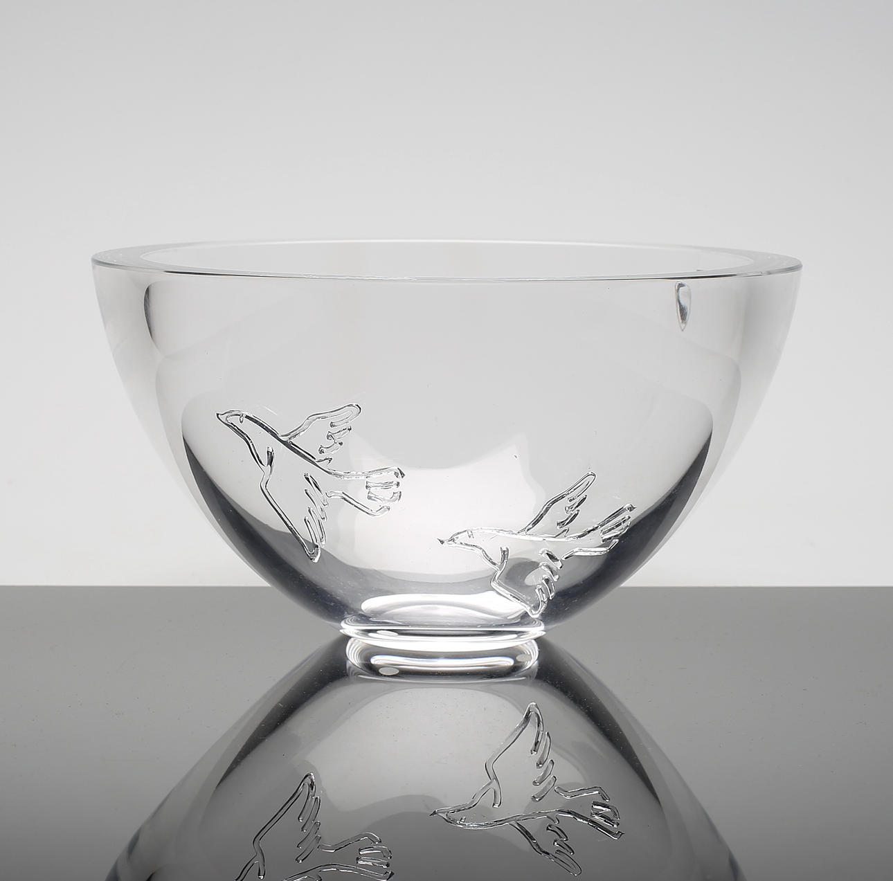BOWL, "Harmony", Martti Rytkönen, Orrefors, signed.