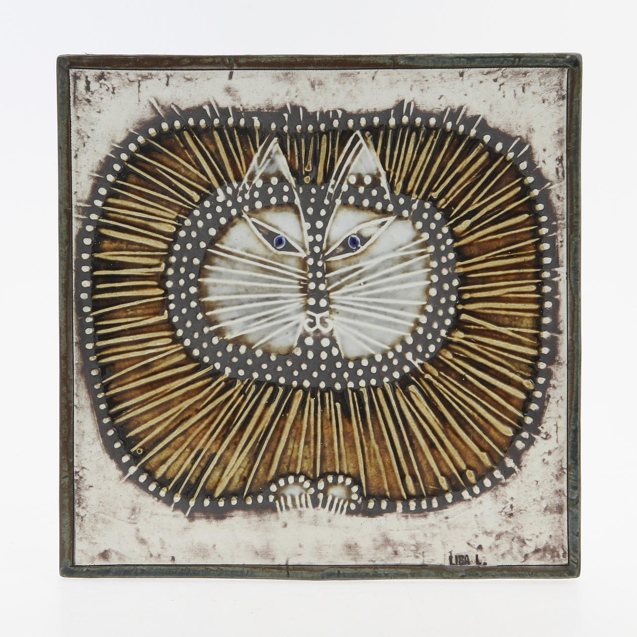 LISA LARSON. Relief, 6 pcs, ceramic.