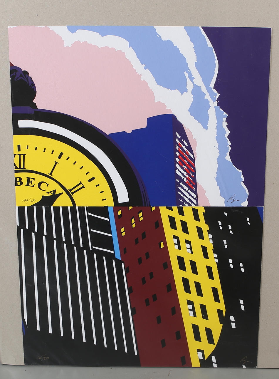 RICHARD RYAN. 2 pcs, lithographs, signed and numbered 166/250.