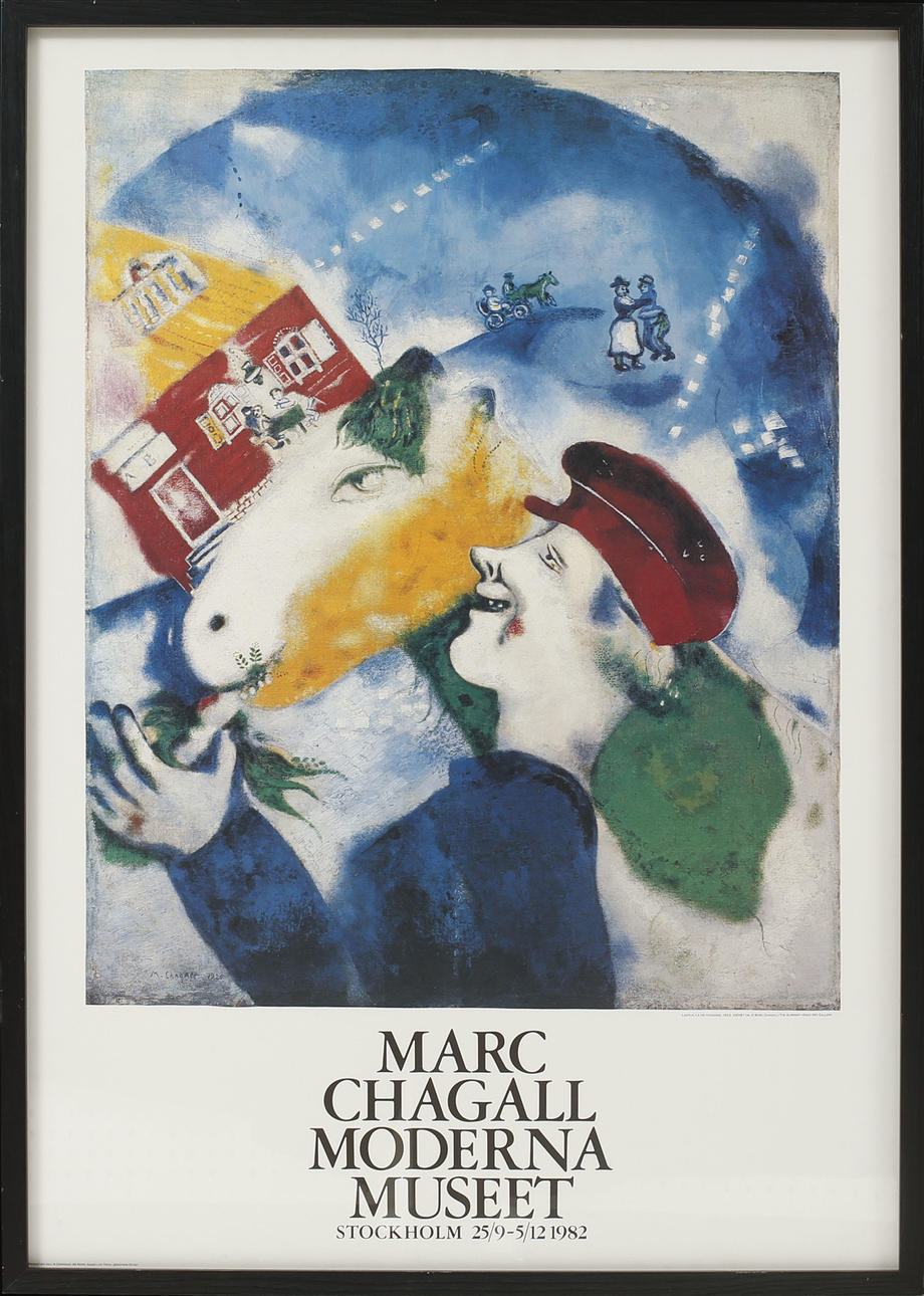 UTSTÄLLNINGSAFFISCH, Marc Chagall.
