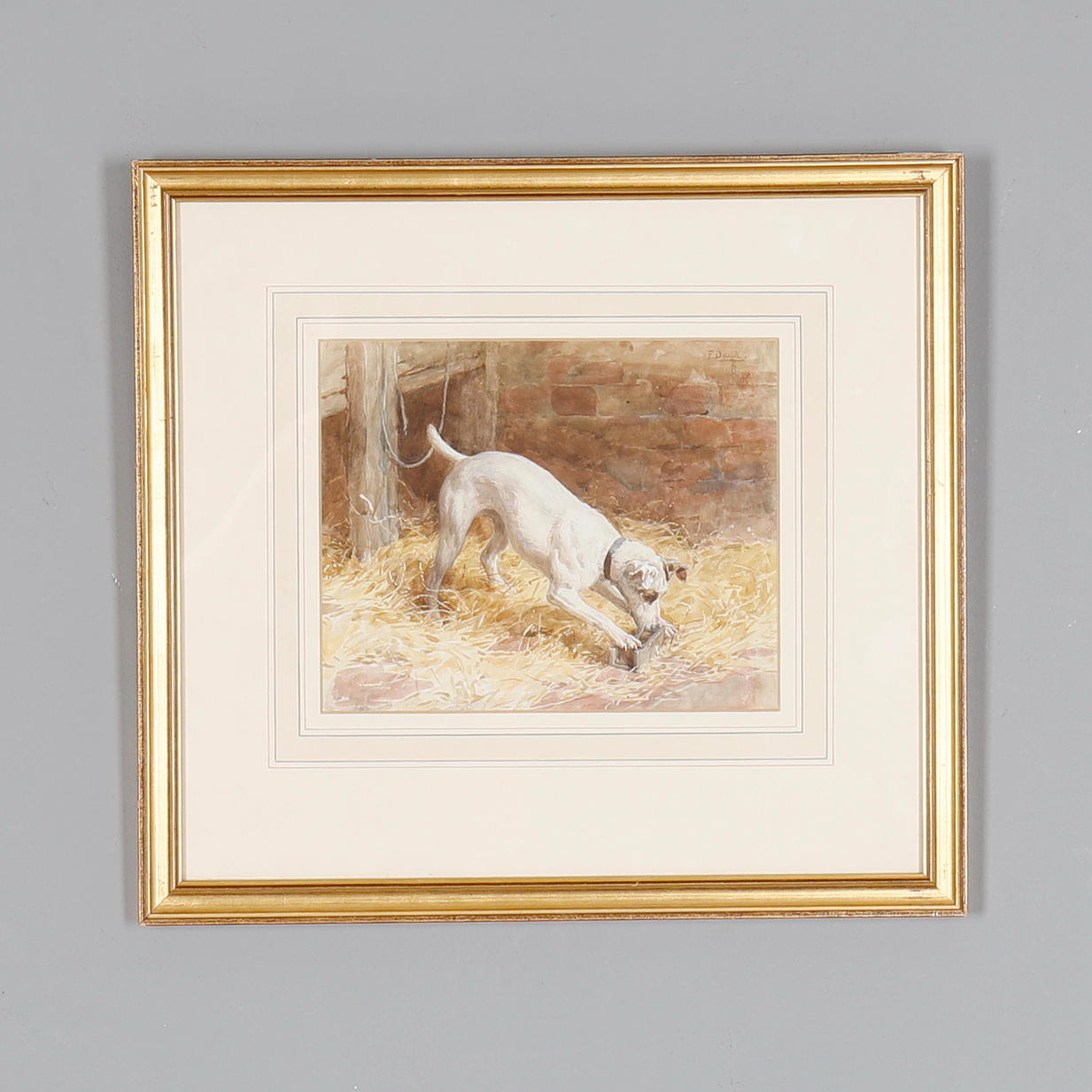 FRANCIS DADD (BRITISH 1851-1929). TERRIER RATTING.