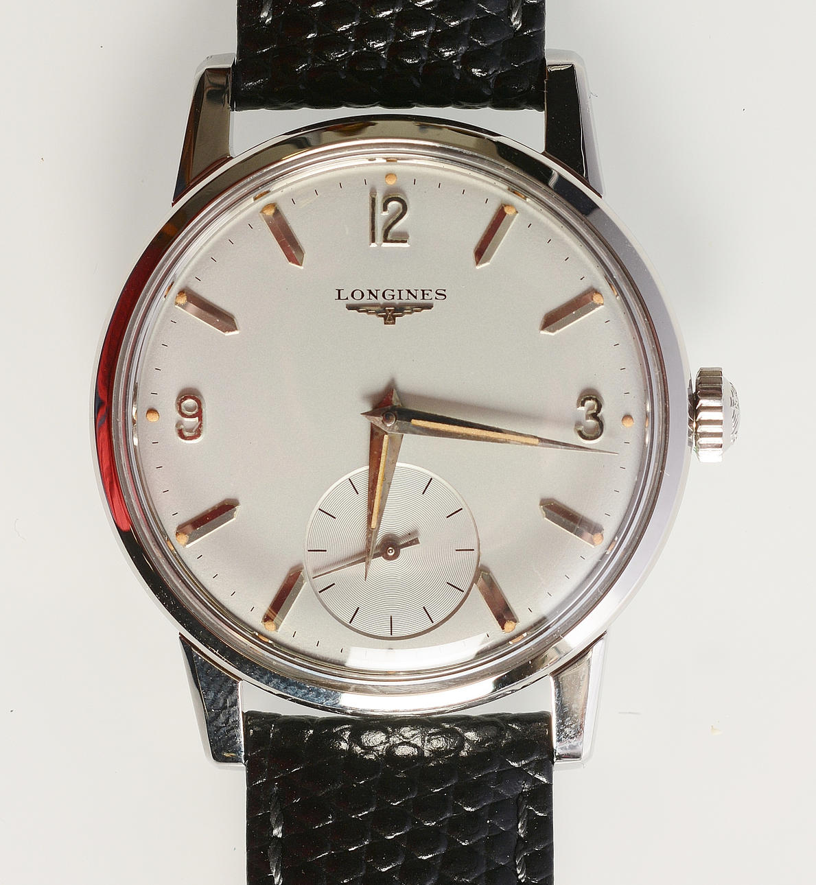 HERRARMBANDSUR, Longines, stål.