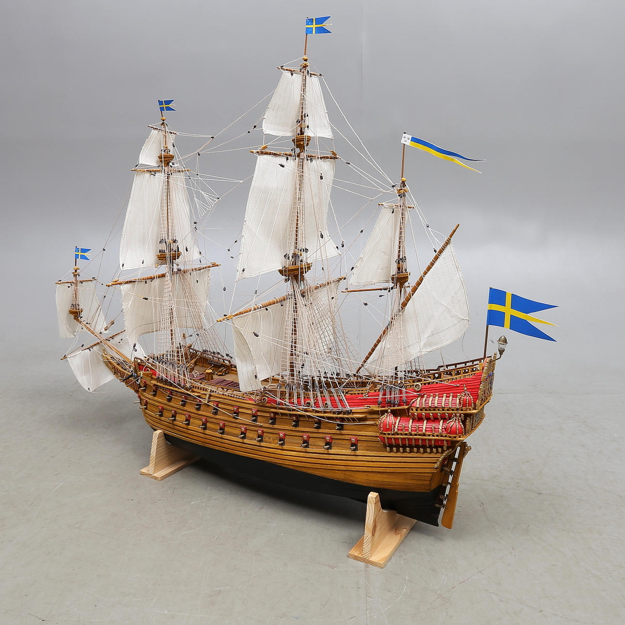 MODELLSKEPP, regalskeppet Wasa, 1900-talets andra hälft.