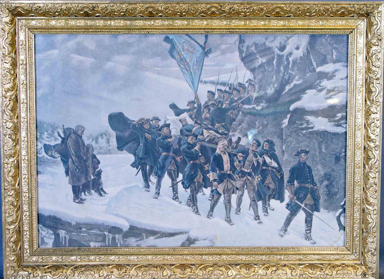 FÖRGYLLD RAM med tryck.