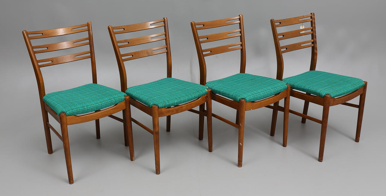 STOLAR, 4 st, Farstrup Danmark, 1900-talets mitt/andra hälft.