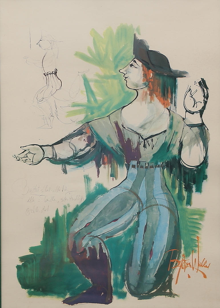 BJÖRN WINBLAD. Offset print, signed in the print.