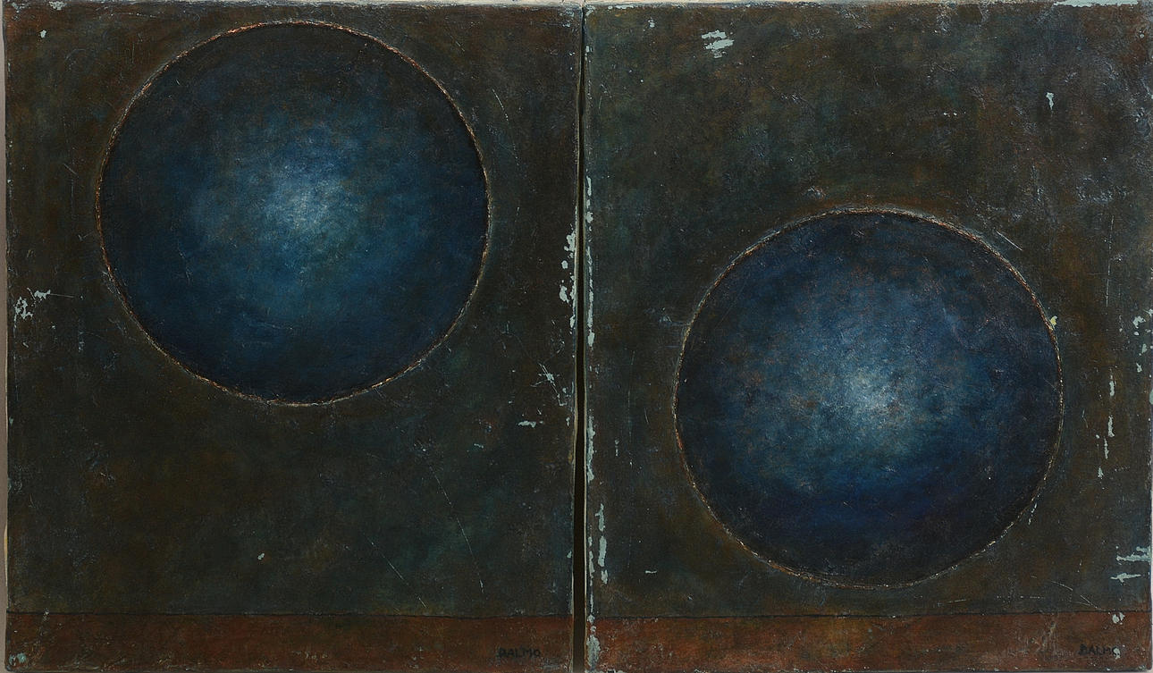 STINA DALMO. Oljemålningar, 2-stycken.