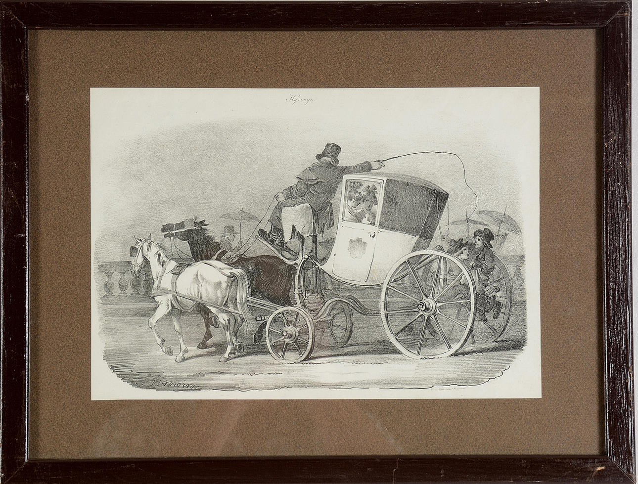 HJALMAR MÖRNER. Litografi.