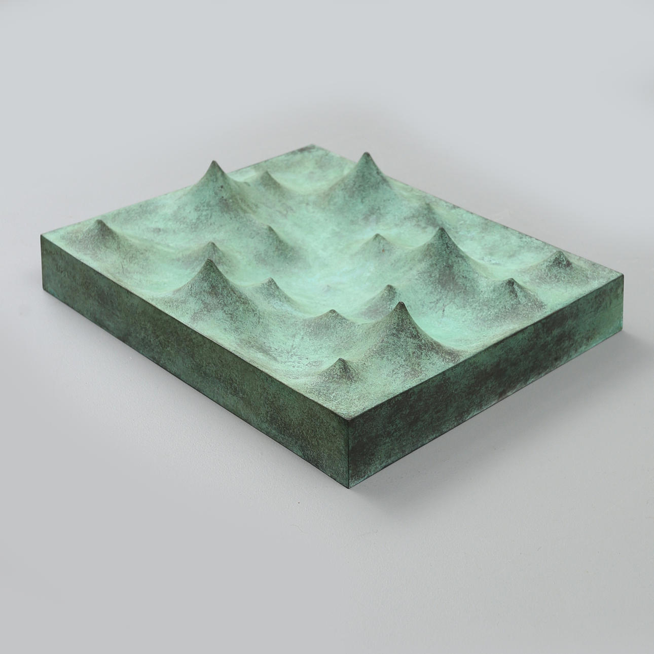 LARS ENGLUND. Wall relief, untitled, bronze, patinated, signed, dated 1993.