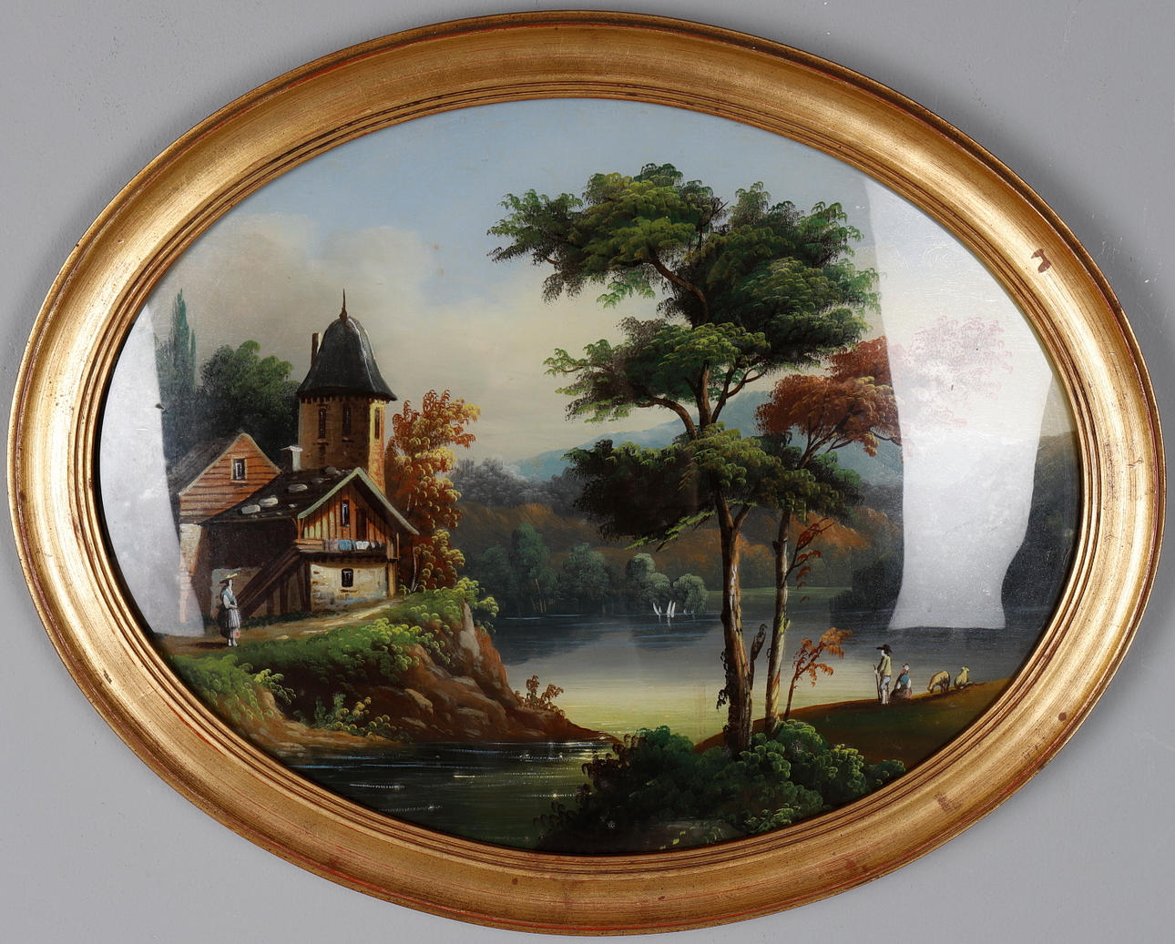 CONTINENTAL SCHOOL (19TH CENTURY). RIVER SCENES, A PAIR.
