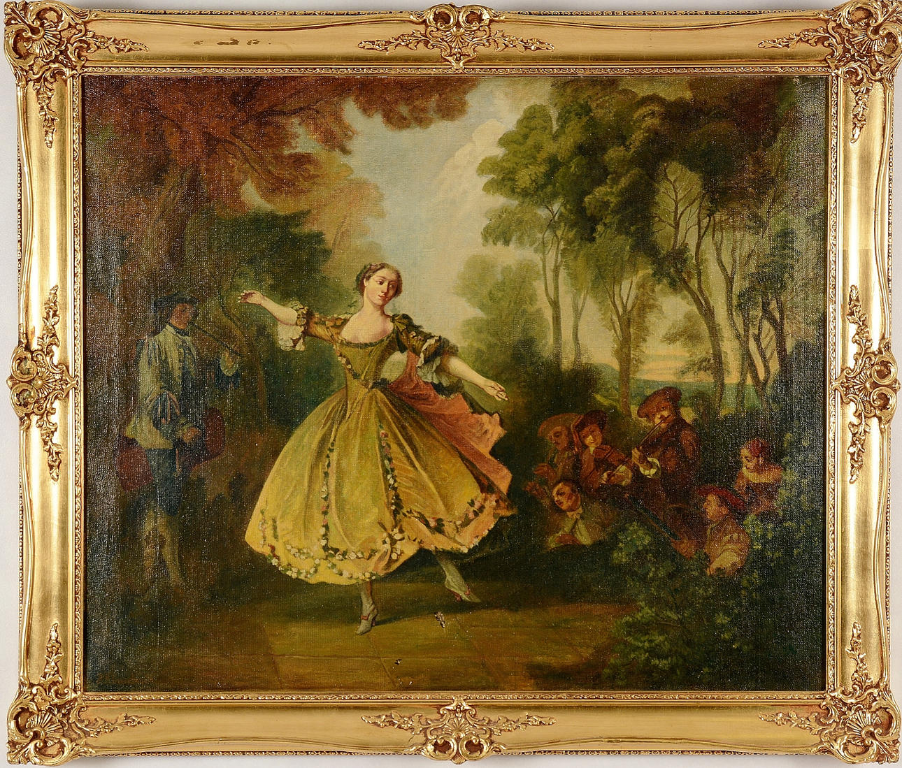 OIDENTIFIERAD KONSTNÄR. Tryck på duk.