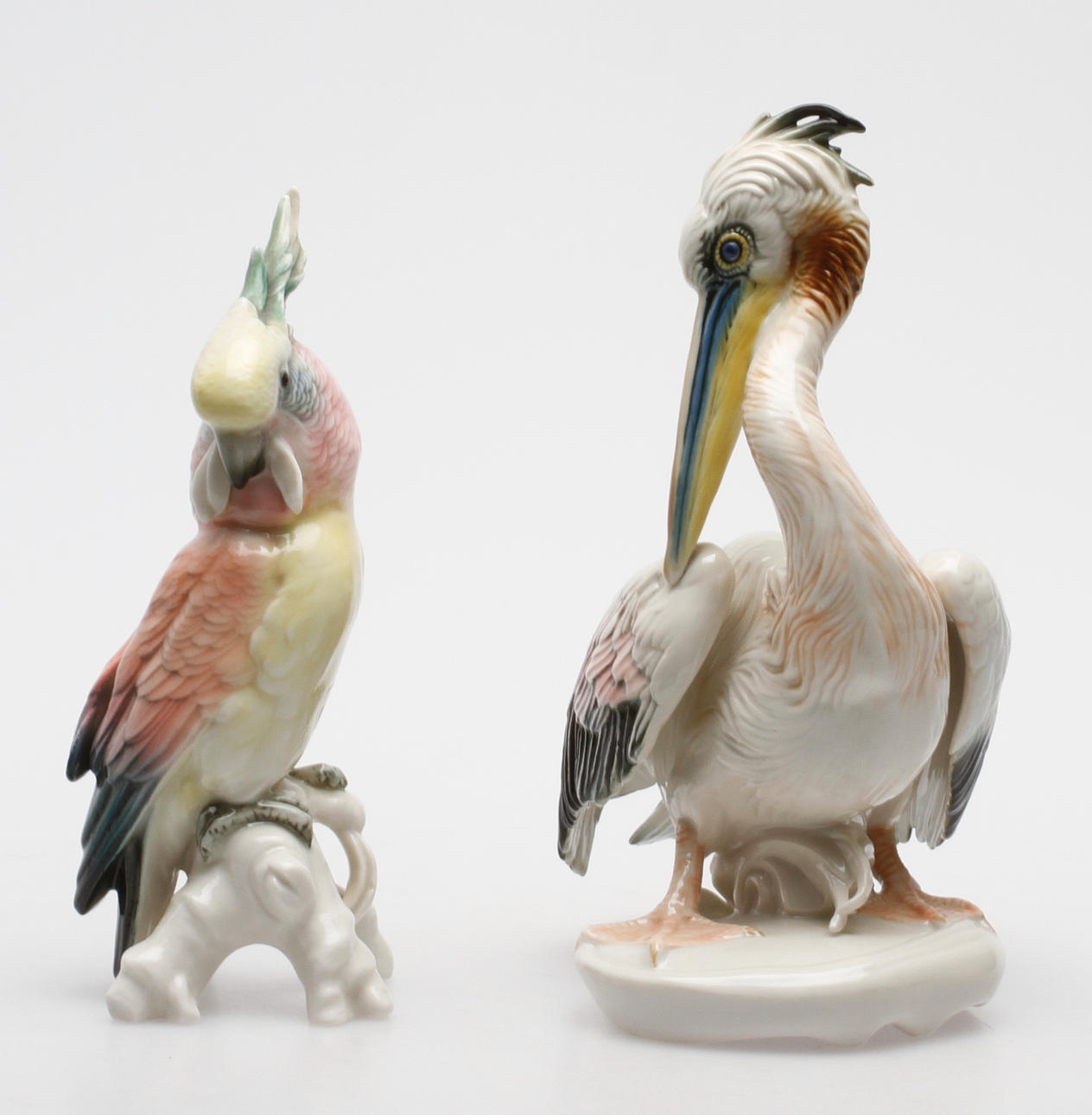 FIGURINER, 2 st, porslin, Karl Ens, Tyskland.