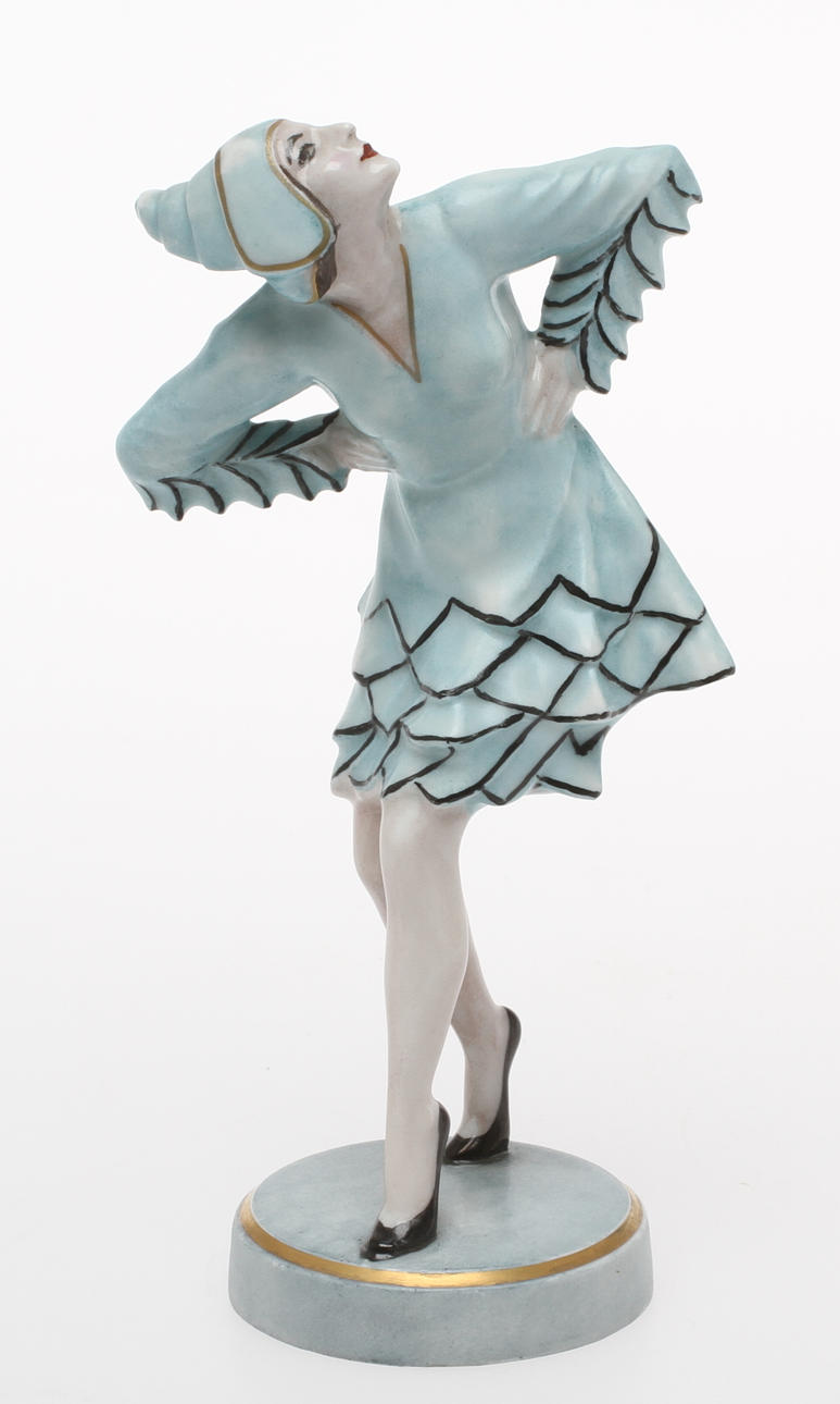 FIGURIN, porslin, Danserska, Hutschenreuther, 1900-tal.