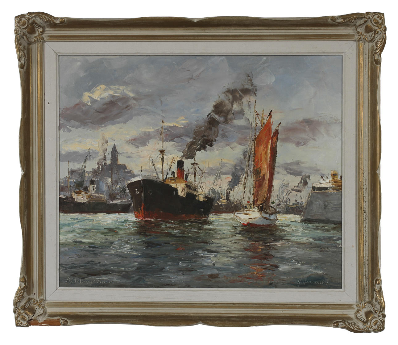 K HEINONEN. Olja på duk, signerad.