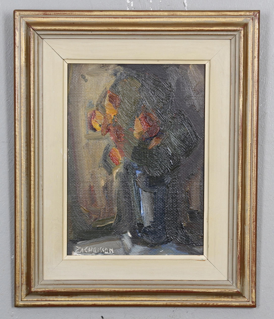 PEO ZACHRISSON. Olja på pannå. Signerad Zachrisson.