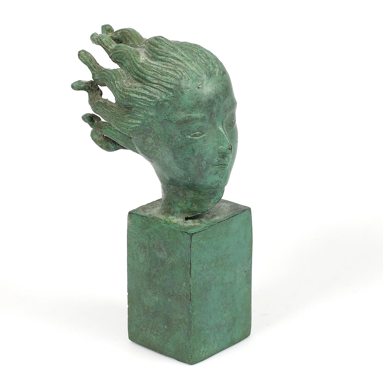 CARL MILLES. EFTER. Skulptur, ängel, brons.