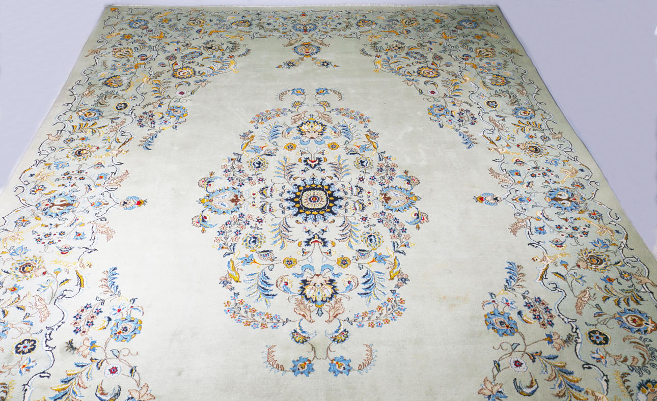 MATTA, orientalisk, ull, Keshan Old, Iran. 475x306 cm.