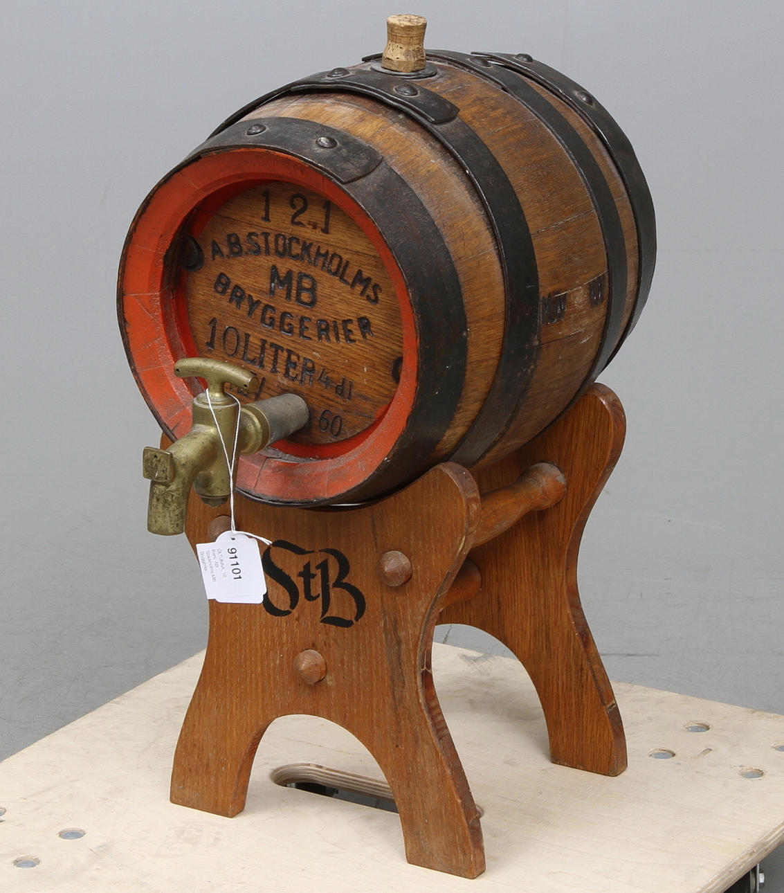 ÖLTUNNA, 10 liters, AB Stockholms MB Bryggerier.