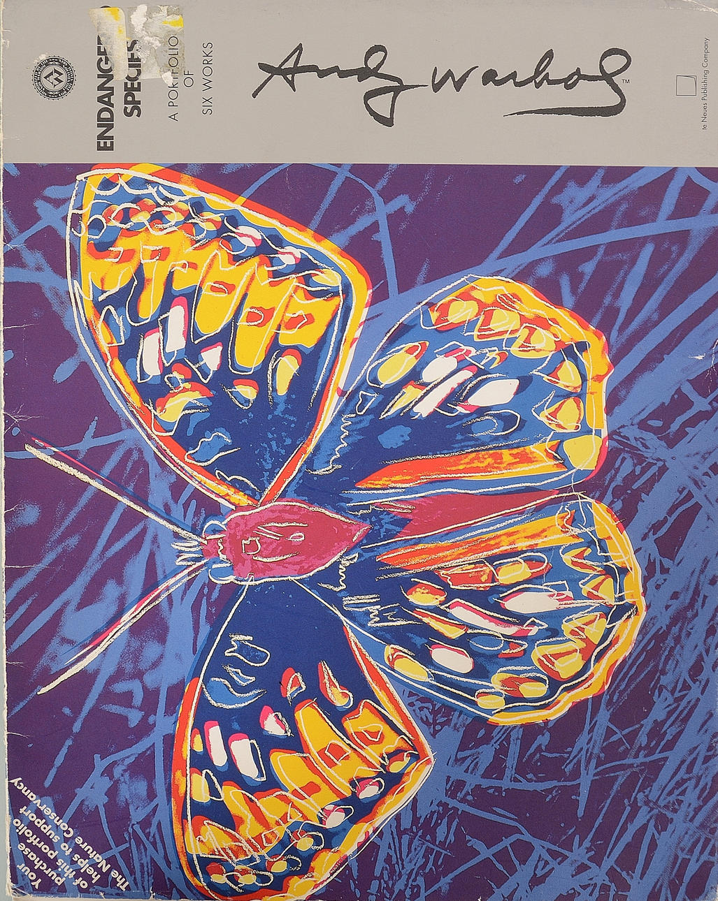 POSTERS, 4 pieces. Endangered species, Andy Warhol.