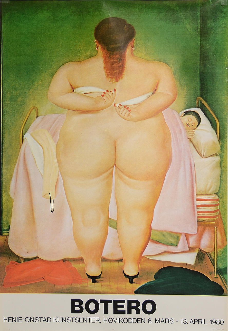 FERNANDO BOTERO. Exhibition poster, offset printing.