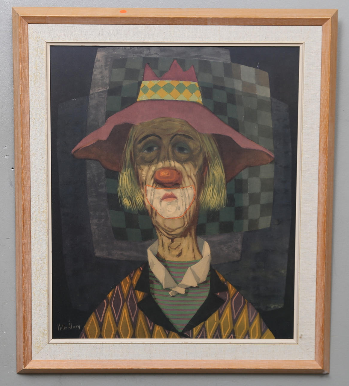 PRINT. Clown, after Pelle Åberg.