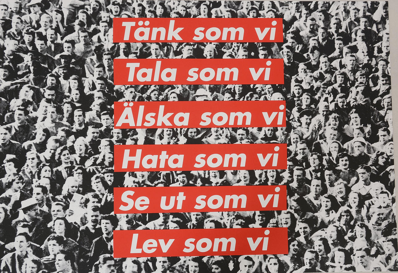 BARBARA KRUGER. Screntryck.